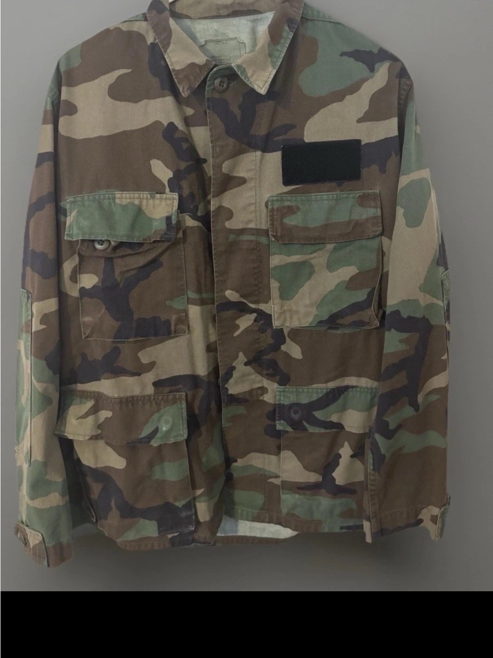 US Military Woodland Camo Jacket Shacket Mens Small Short Air Force Combat